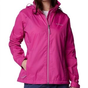 Columbia Women’s Pink Rain Jacket - Size L